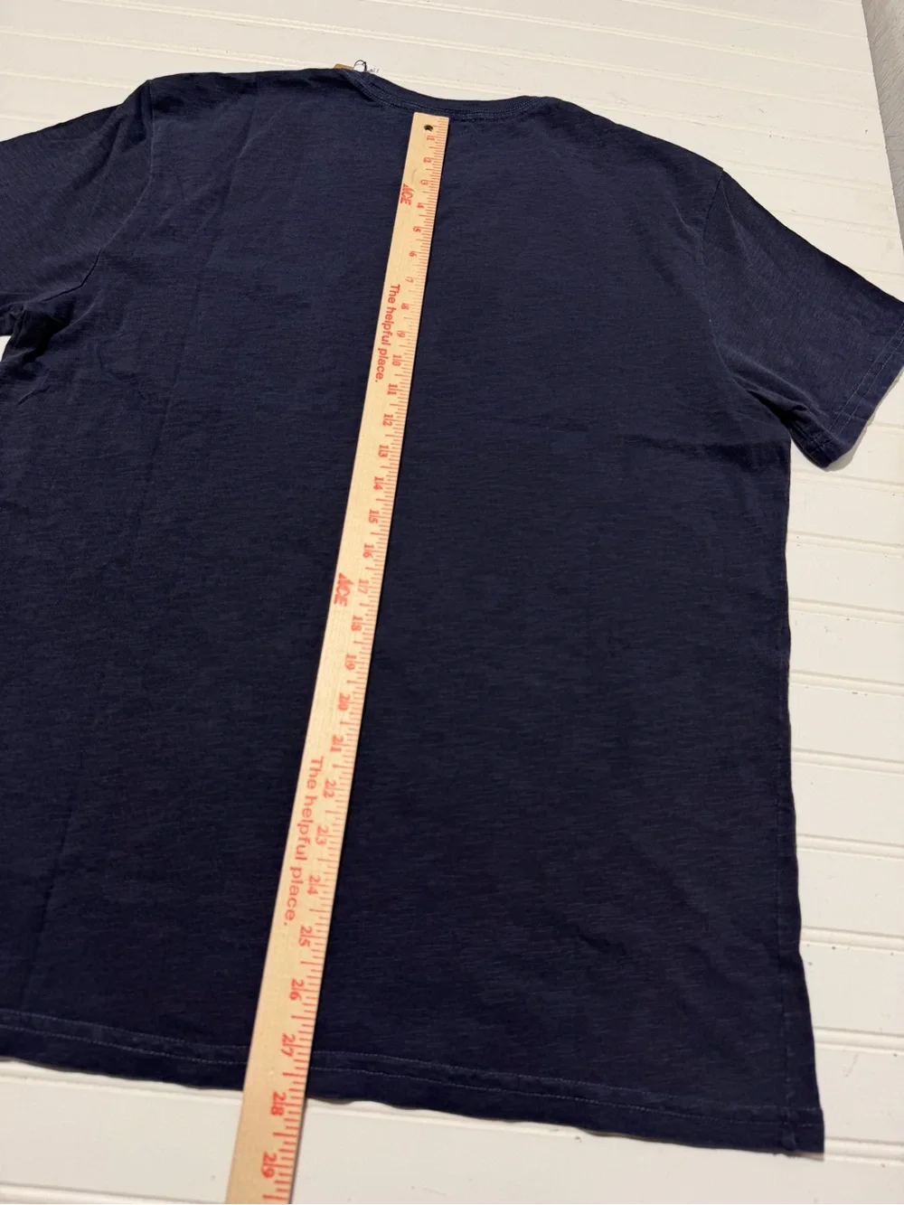 NWT J.Crew Made in USA Garment-Dyed Slub Pocket T-Shirt Blue Size L